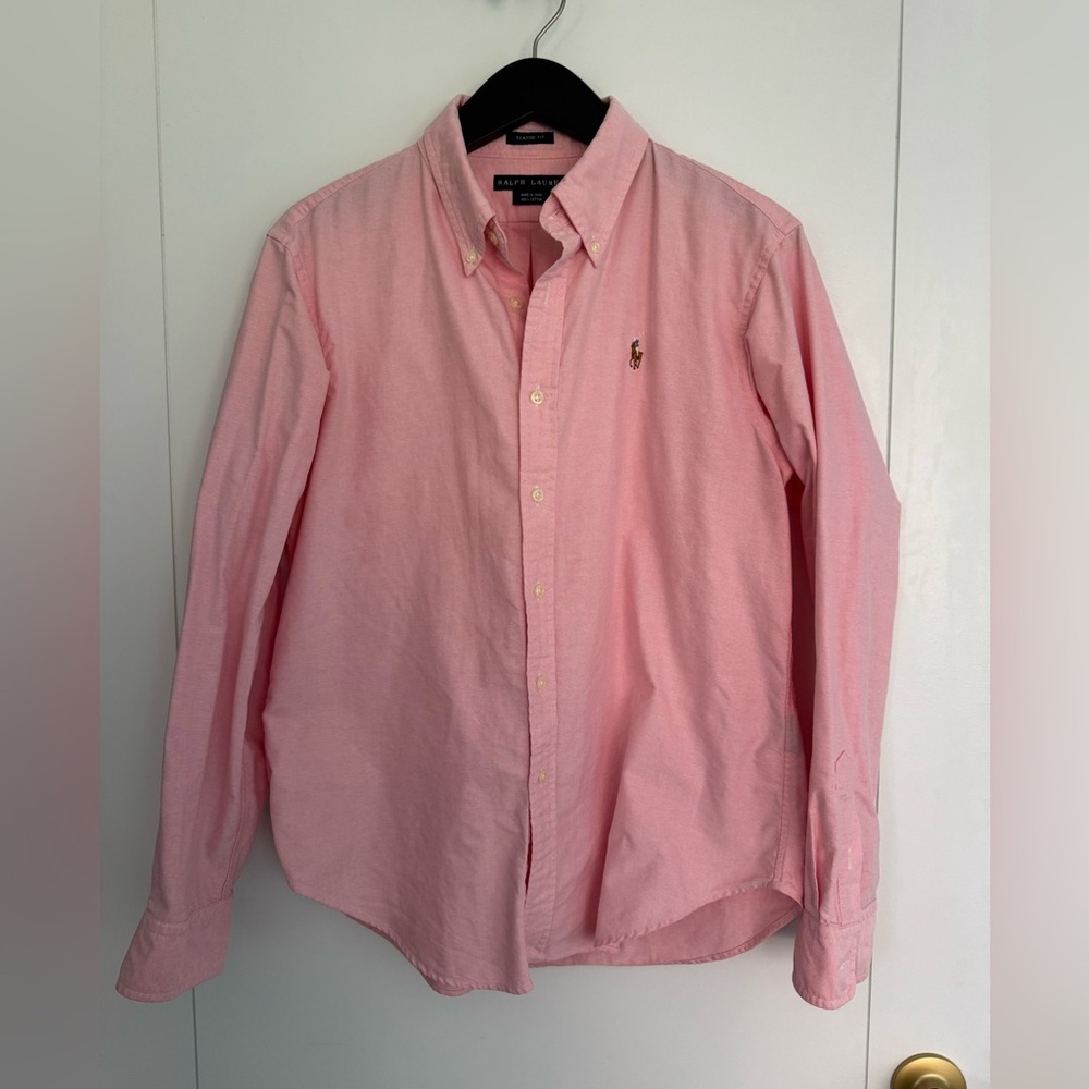 Ralph Lauren pink button down classic fit 14